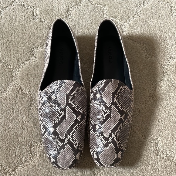Vince Snakeskin Loafer Flat - Picture 2 of 10